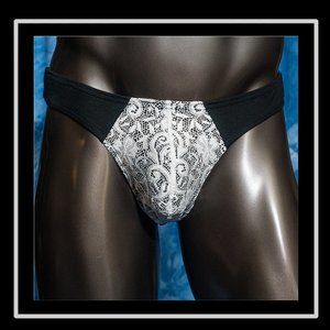 Mens Lace Thong Handmade